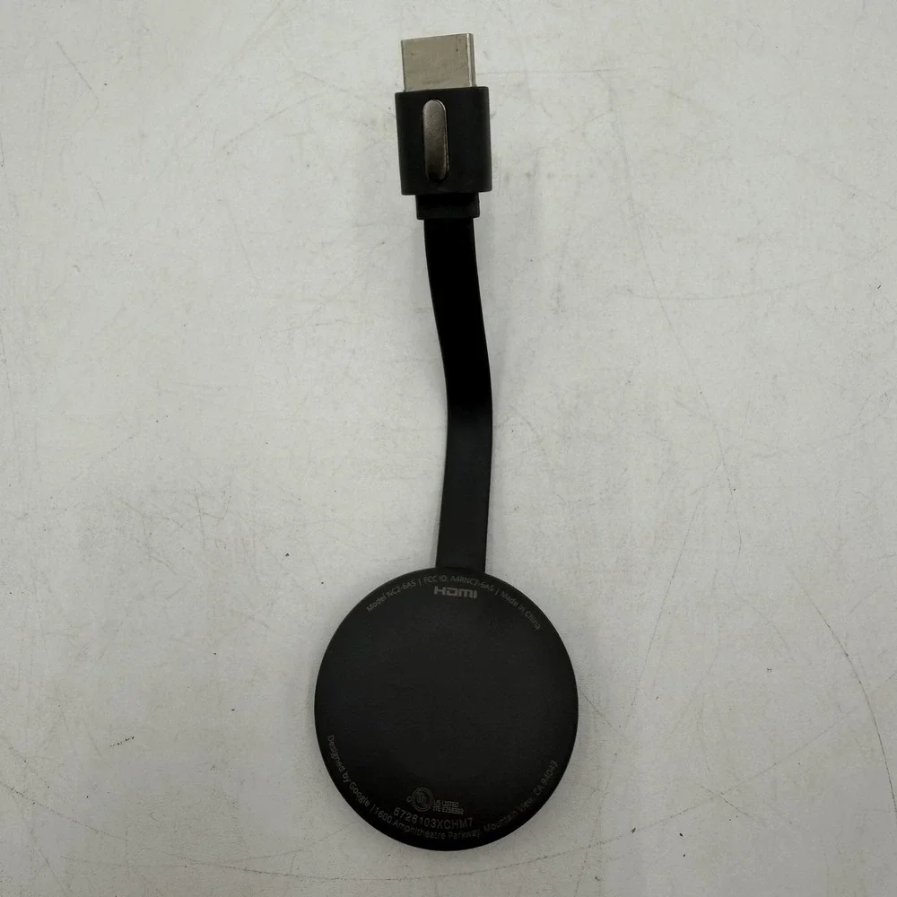 Google Chromecast Model NC2-6A5 HDMI Black 2nd Device Only